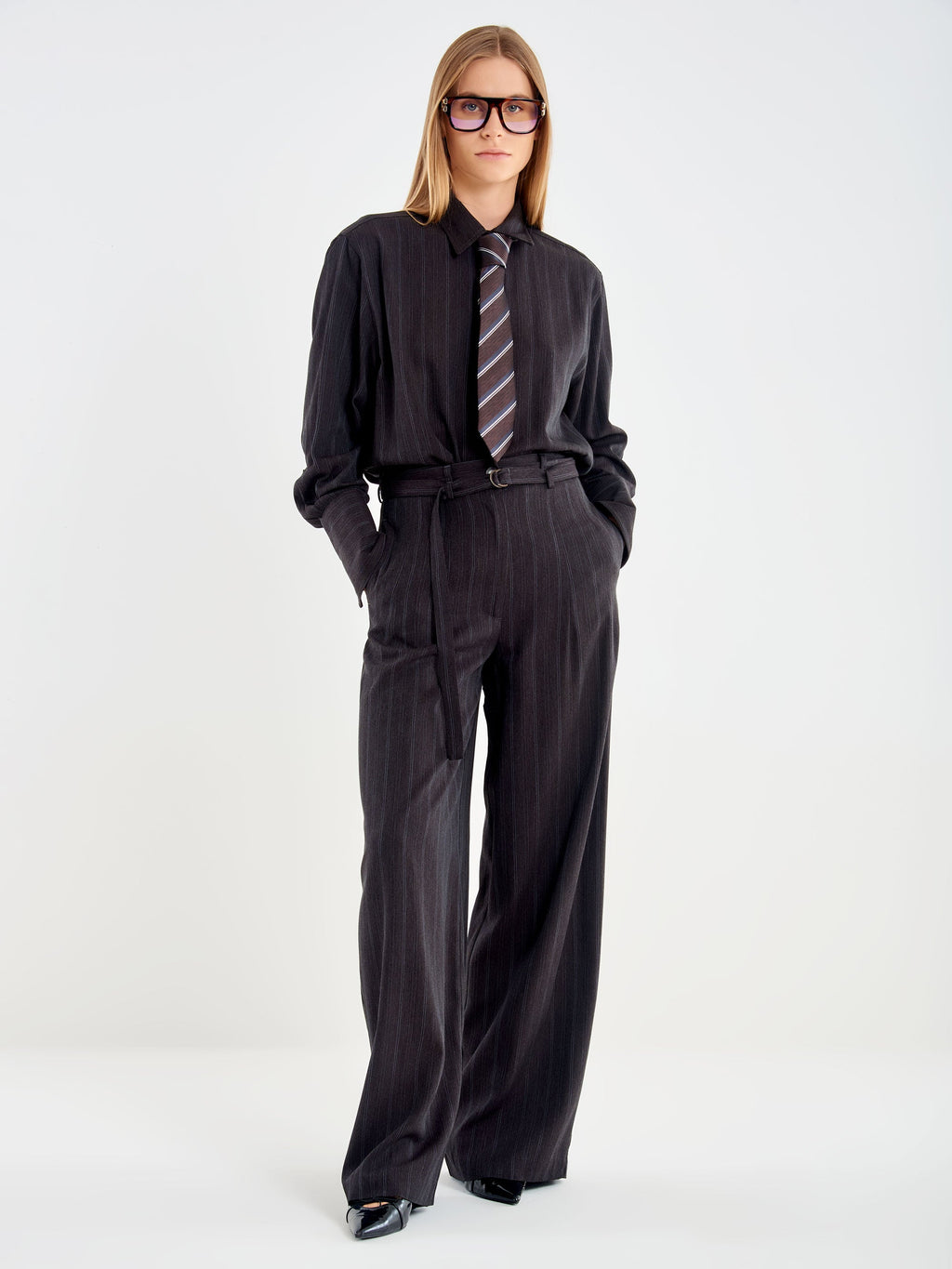 Vicolo TAC0397 - Pantalone Palazzo con Pinces - Foto 1