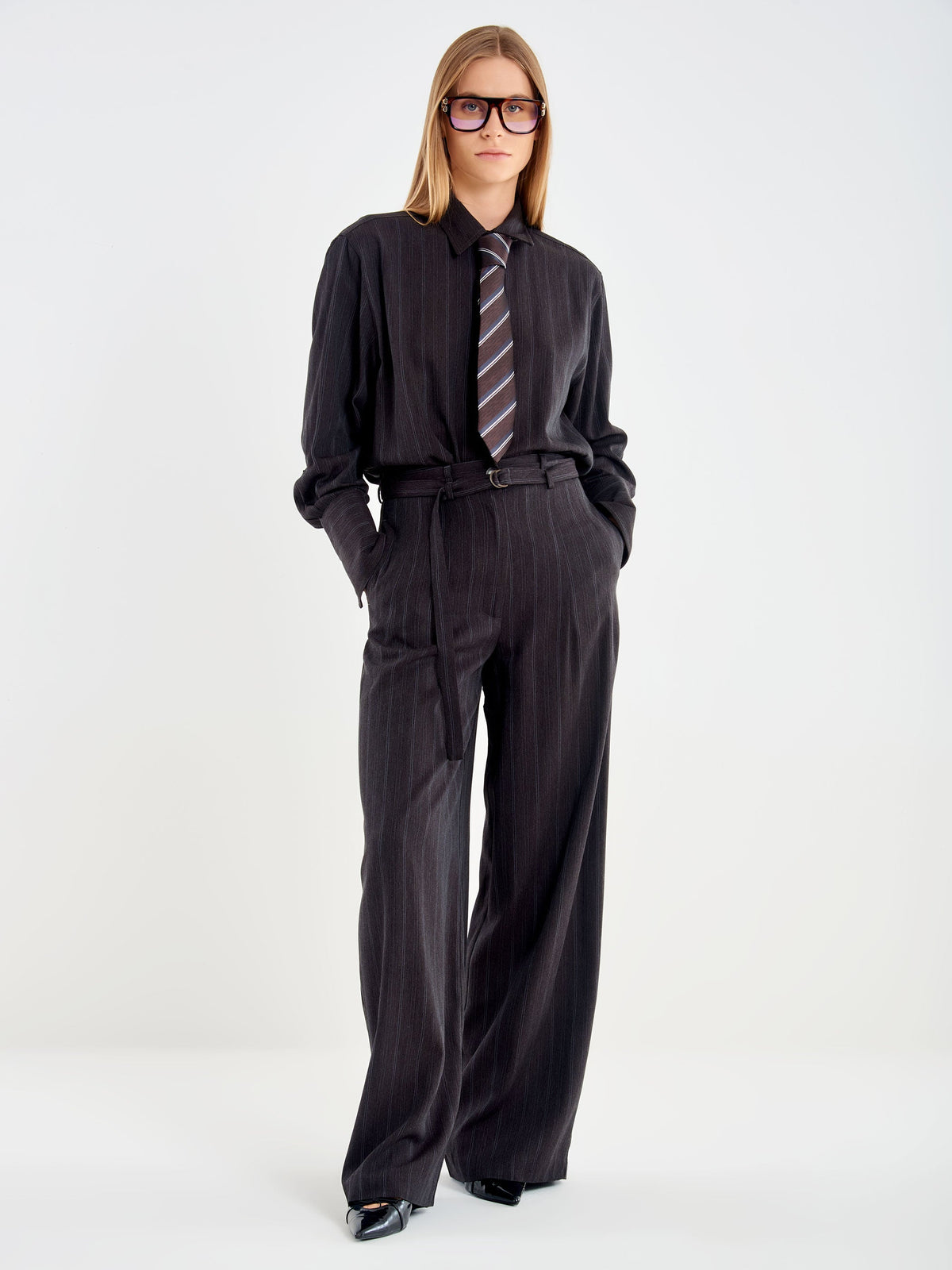 Vicolo TAC0397 - Pantalone Palazzo con Pinces - Foto 1