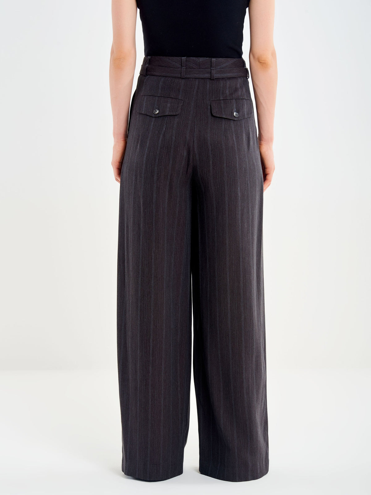 Vicolo TAC0397 - Pantalone Palazzo con Pinces - Foto 3