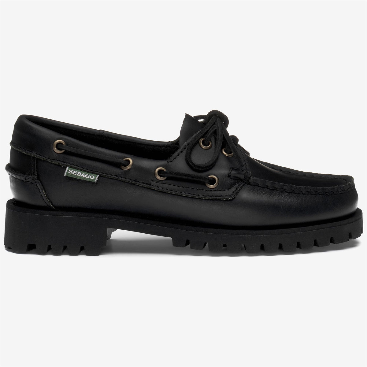 Sebago RANGER WAXY WOMAN - Mocassini Ranger da donna con suola resistente alle intemperie - Total Black