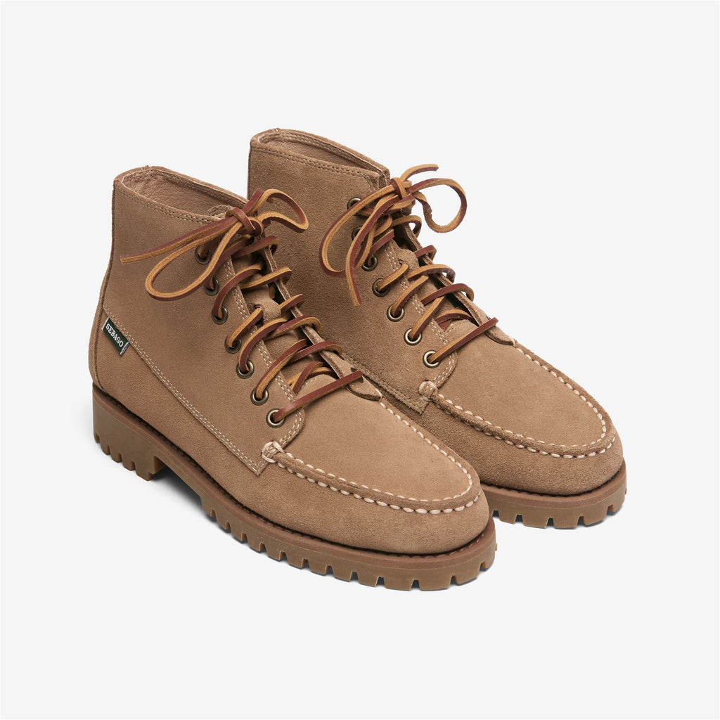 Sebago PARKER WOMAN - Stivaletti da donna in pelle scamosciata per attività all'aperto - Beige Camel