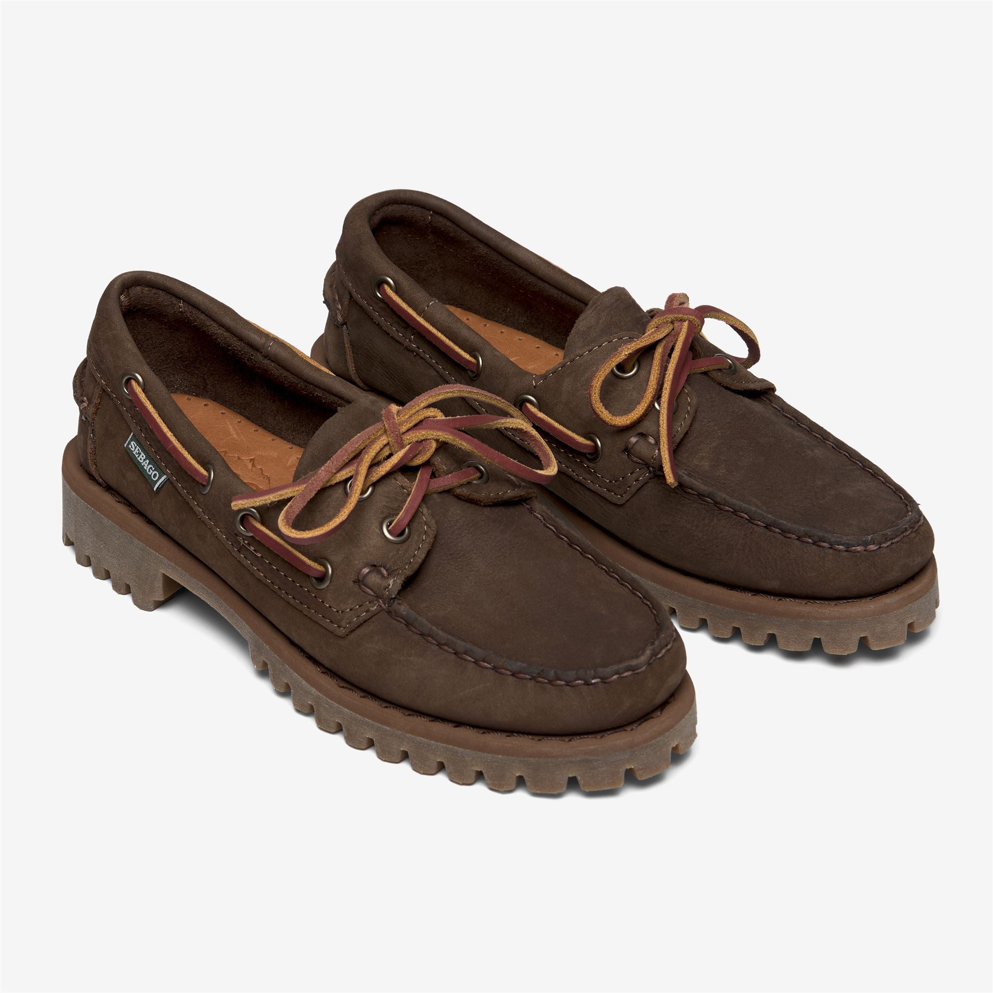 Sebago RANGER MUDDY WOMAN - Mocassini da donna Docksides con tomaia in nabuk - Dk Brown-Gum