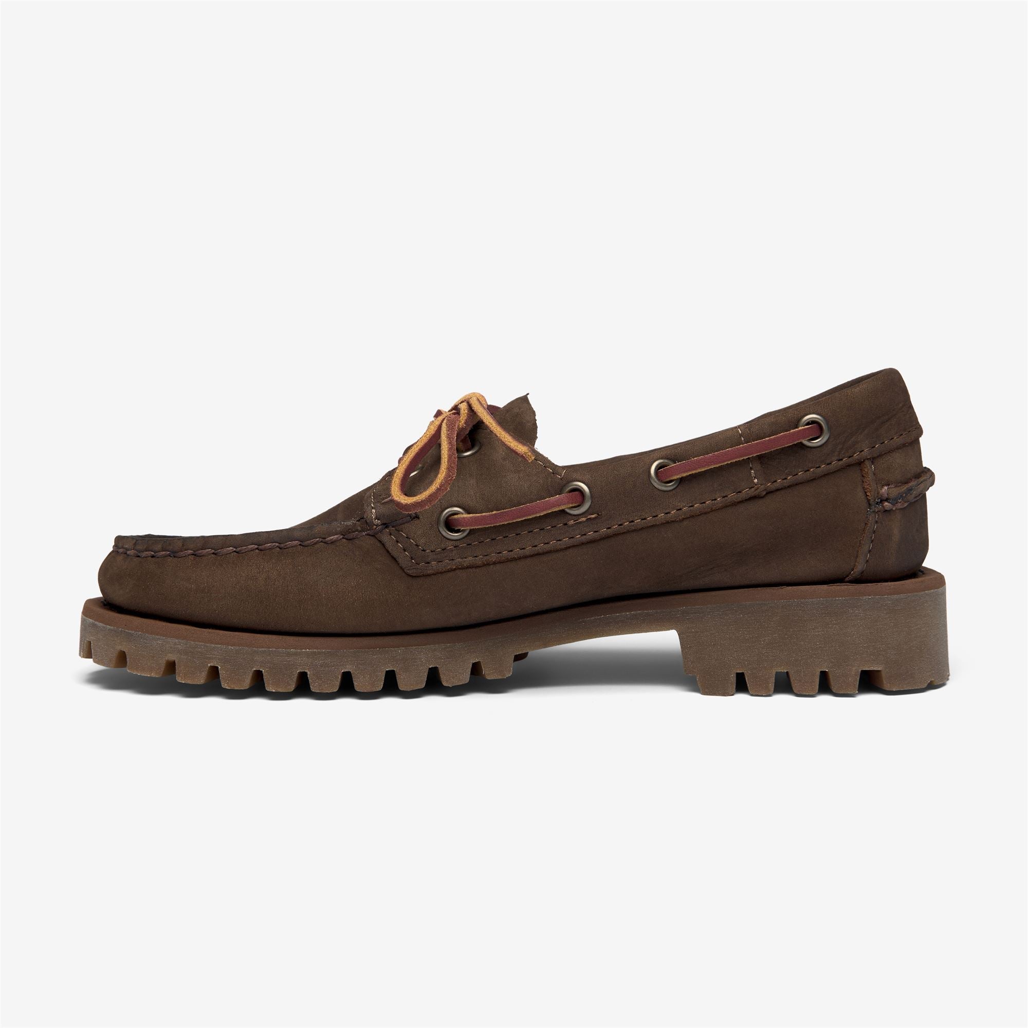 Sebago RANGER MUDDY WOMAN - Mocassini da donna Docksides con tomaia in nabuk - Dk Brown-Gum