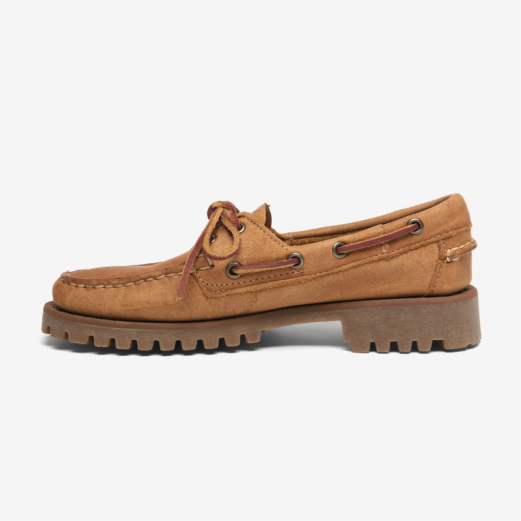 Sebago RANGER MUDDY WOMAN - Mocassini da donna Docksides con tomaia in nabuk - Yellow Mustard