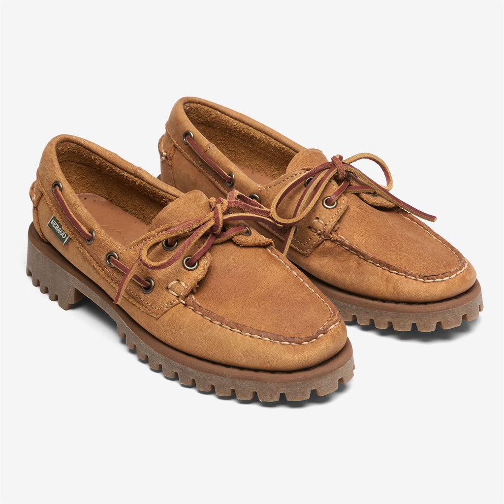 Sebago RANGER MUDDY WOMAN - Mocassini da donna Docksides con tomaia in nabuk - Yellow Mustard