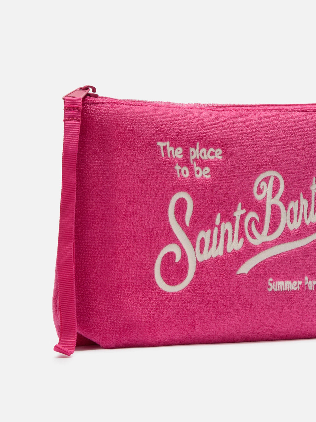 MC2 Saint Barth ALINE TEDDY ALI0023 - Pochette Aline Teddy in morbido tessuto effetto pelliccia - Panna Teddy (1118 Emb)