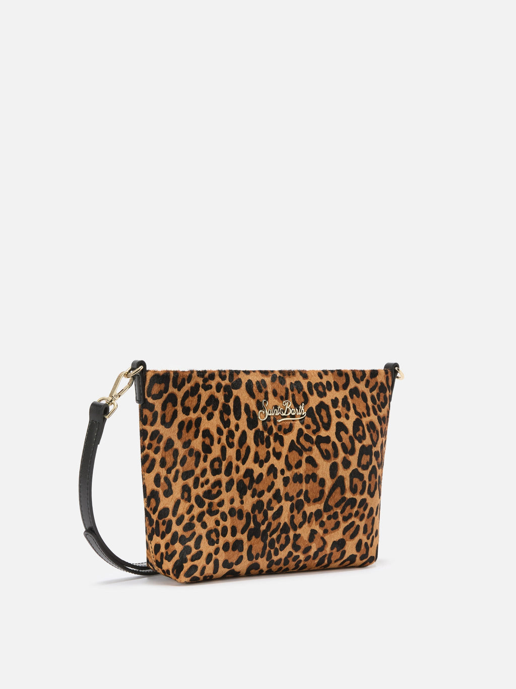 MC2 Saint Barth ALINE WAX ALI0058 - Pochette Aline in cotone cerato con ricamo - Marrone (18 Emb)