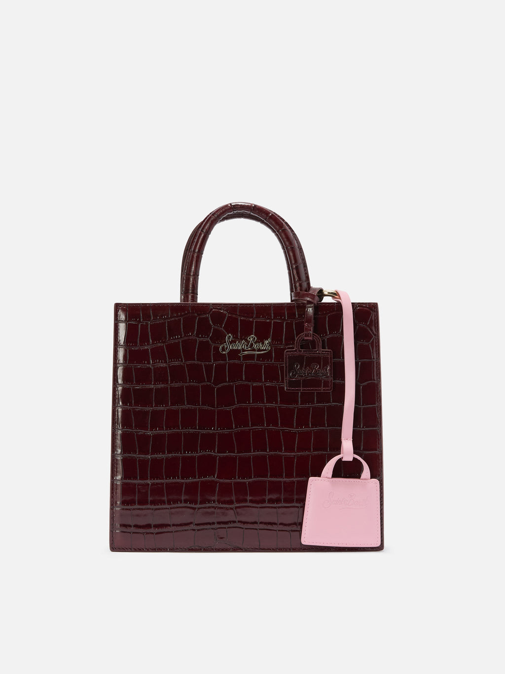 MC2 Saint Barth BAG CHARM BCHARM01 - Charm portachiavi per borsa in vera pelle - Nero (Leather Bag 00)