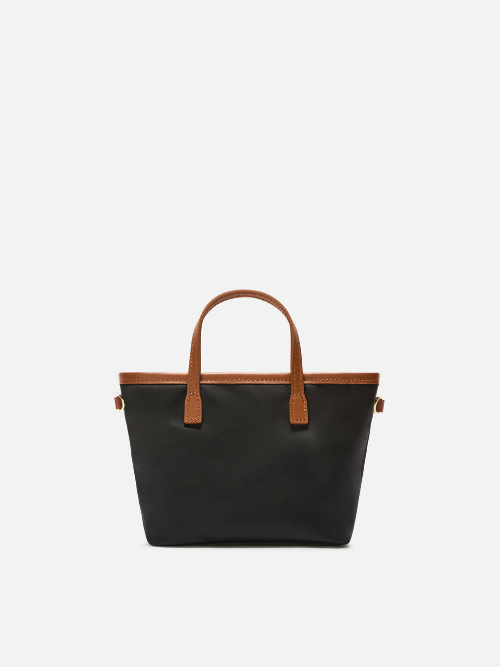 MC2 Saint Barth CITY BAG MINI NYLON CB0005 - Borsa City Bag Mini in nylon con manici e ricamo - Panna (1018 Emb)