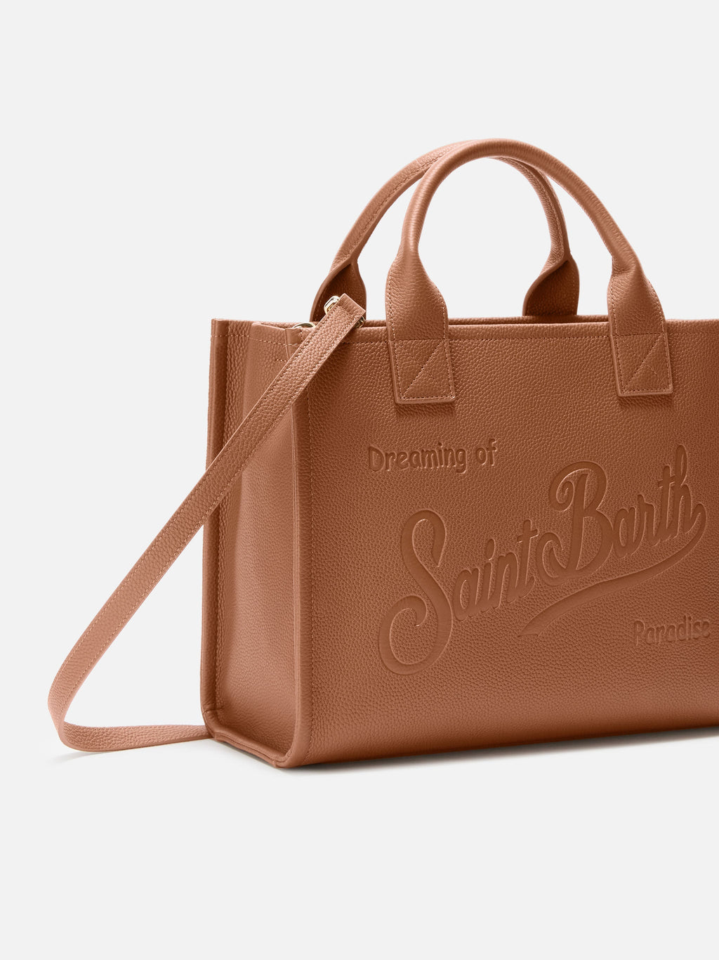 MC2 Saint Barth VANITY BAG LARGE VANBG001 - Borsa Vanity grande a mano in vera pelle martellata - Grigio Antracite (Grain Leather Sb 19)