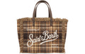 MC2 Saint Barth VANITY MINI WOOL N VAMI031 - Borsa a mano Vanity Mini in misto lana motivo tartan - Tartan Marrone (Tartan 1812 Emb)