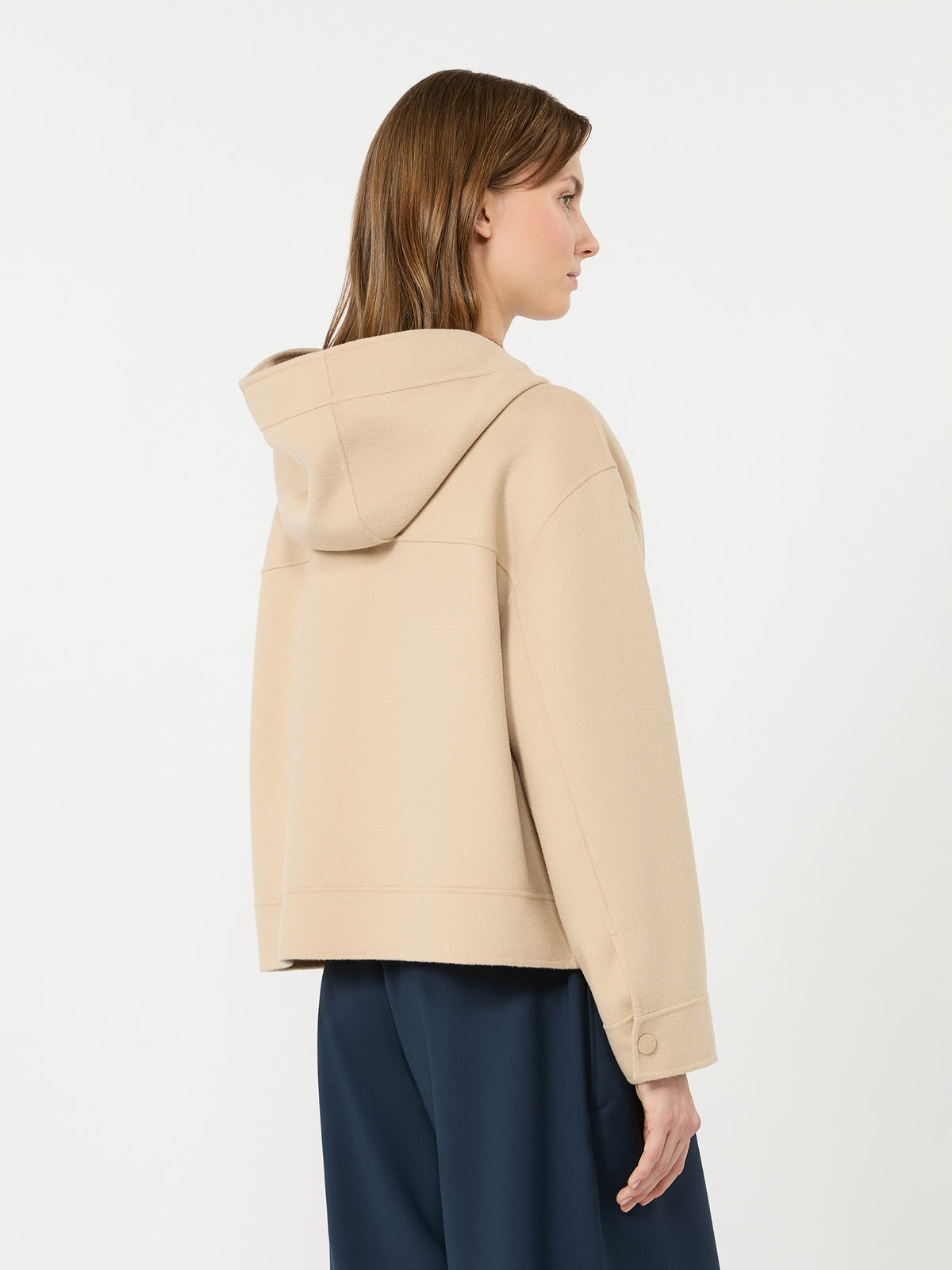 Weekend Max Mara WKDRIDENTE - Giacca con cappuccio in doppio di lana