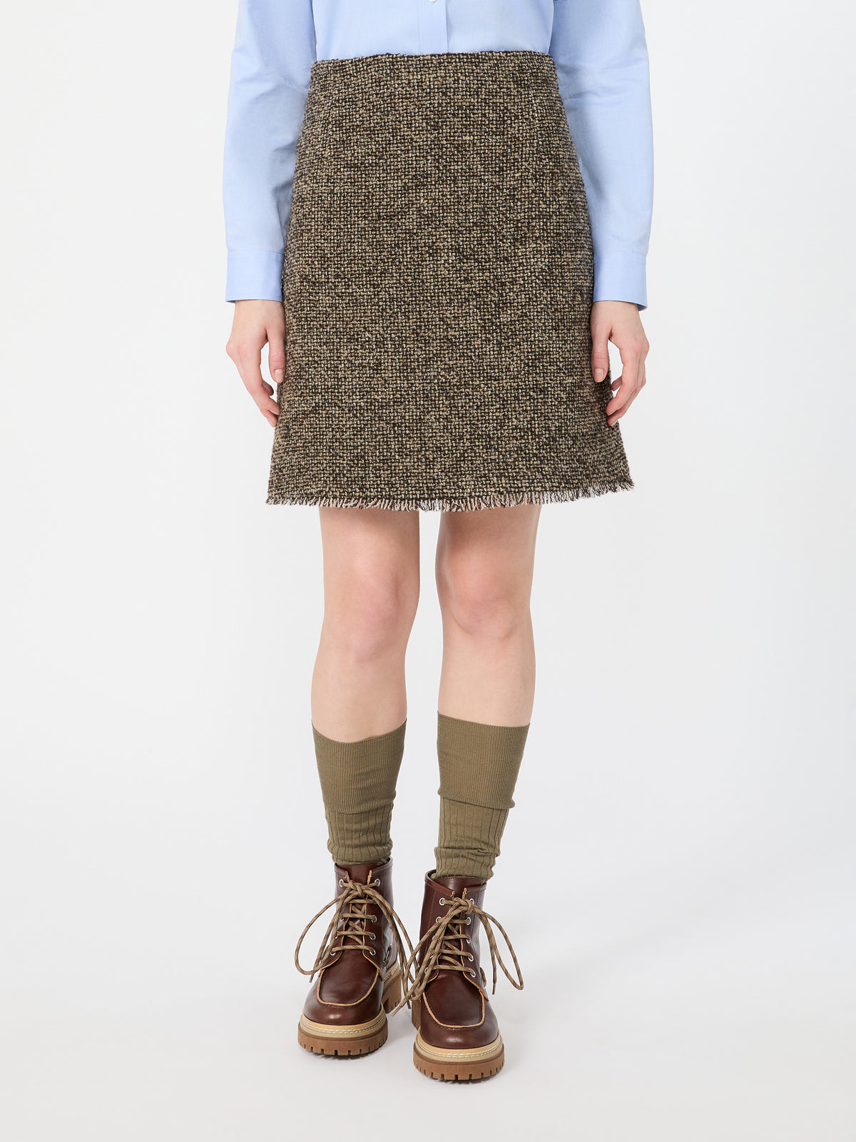 Weekend Max Mara WKDABETAIA - Gonna corta in mista lana bouclé