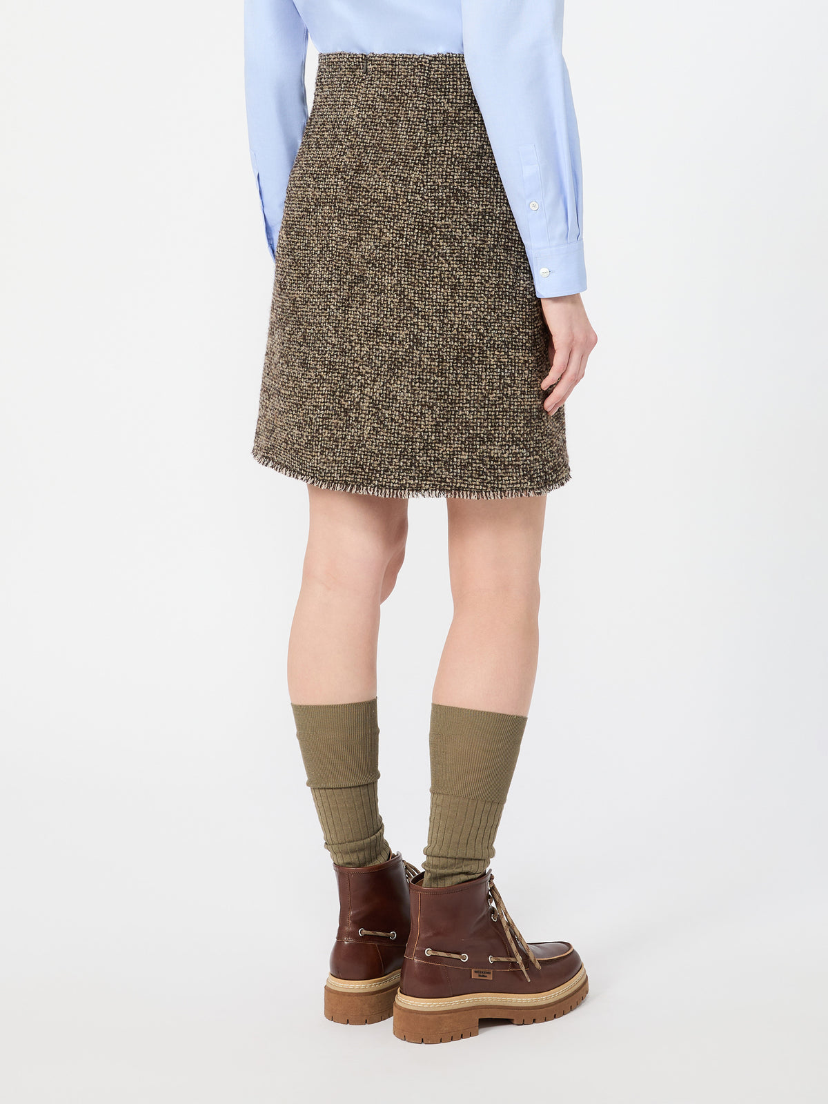 Weekend Max Mara WKDABETAIA - Gonna corta in mista lana bouclé