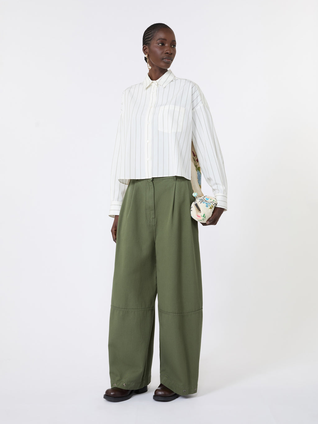Weekend Max Mara WKICAPO - Camicia in cotone con schiena a contrasto