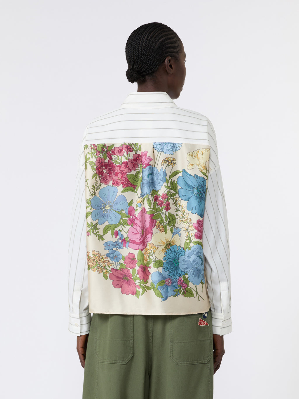 Weekend Max Mara WKICAPO - Camicia in cotone con schiena a contrasto