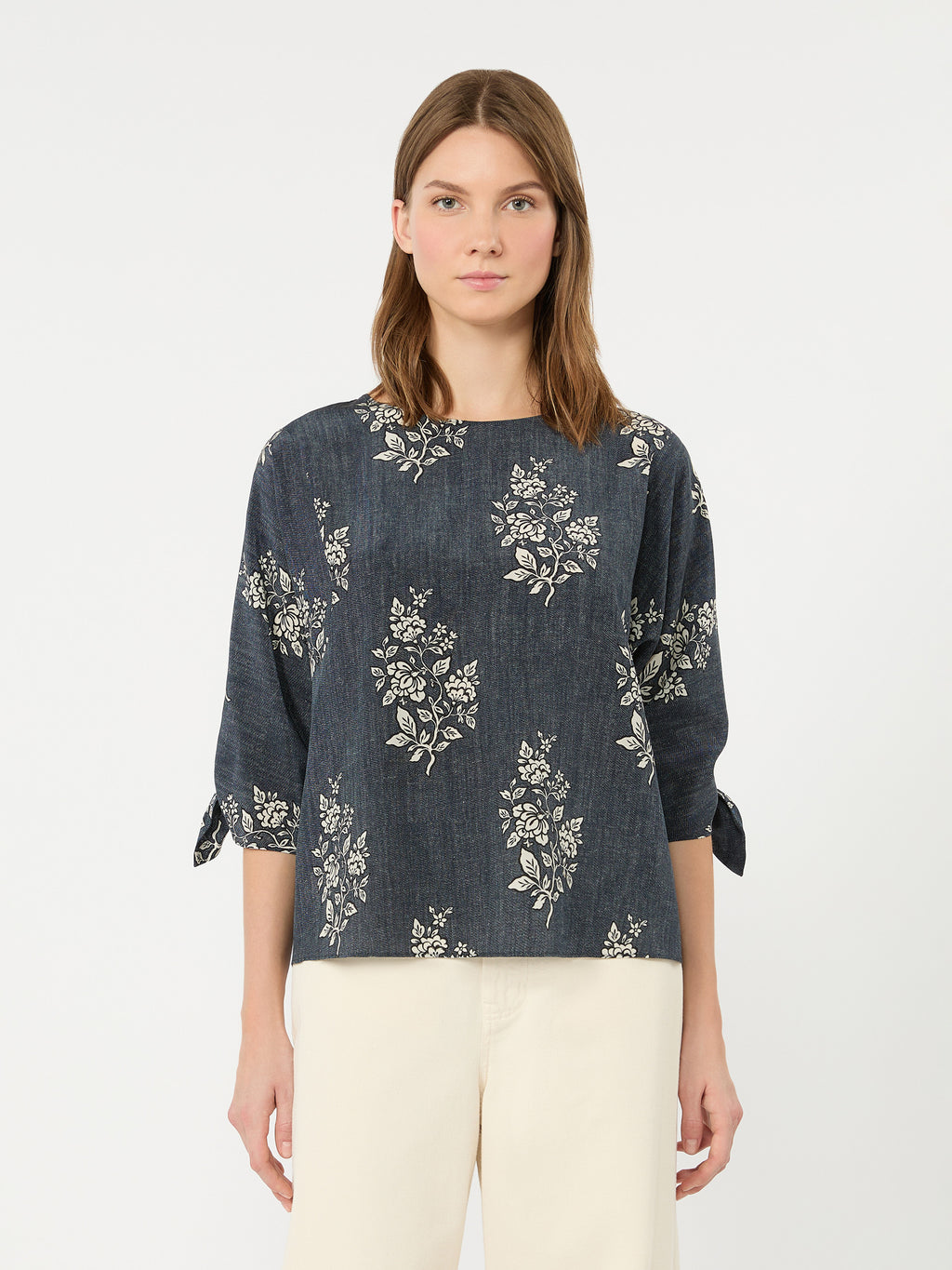 Weekend Max Mara WKDADONE - Blusa in crêpe de Chine di seta stampata