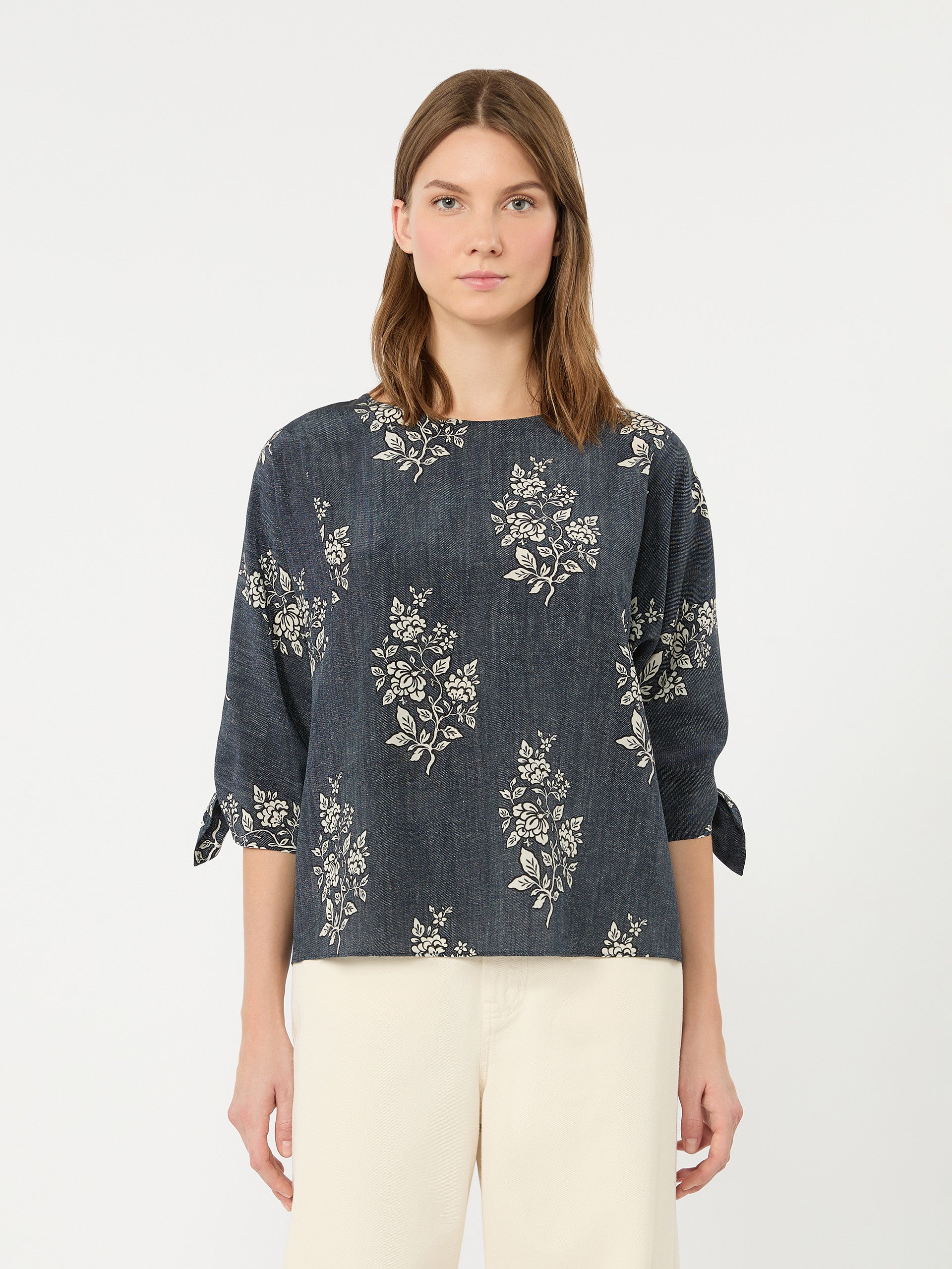 Weekend Max Mara WKDADONE - Blusa in crêpe de Chine di seta stampata