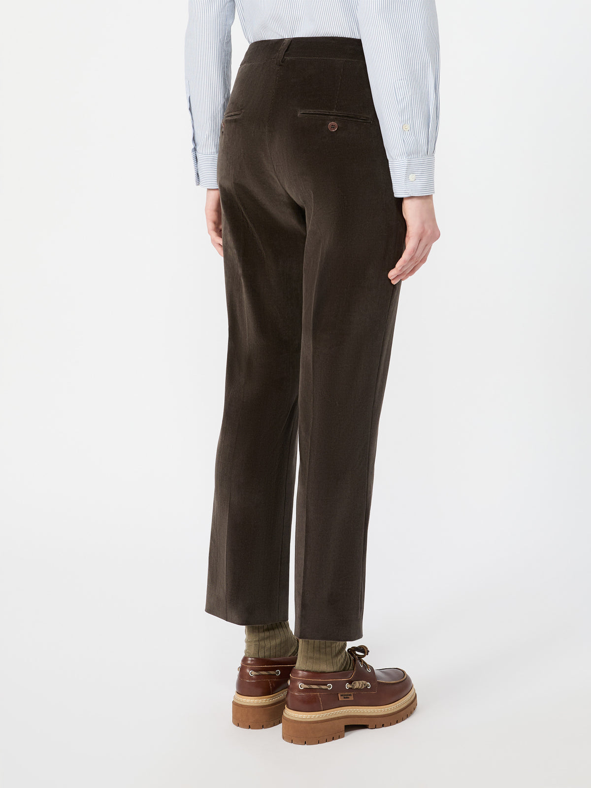 Weekend Max Mara WKDMARRUCA - Pantalone crop in velluto di cotone