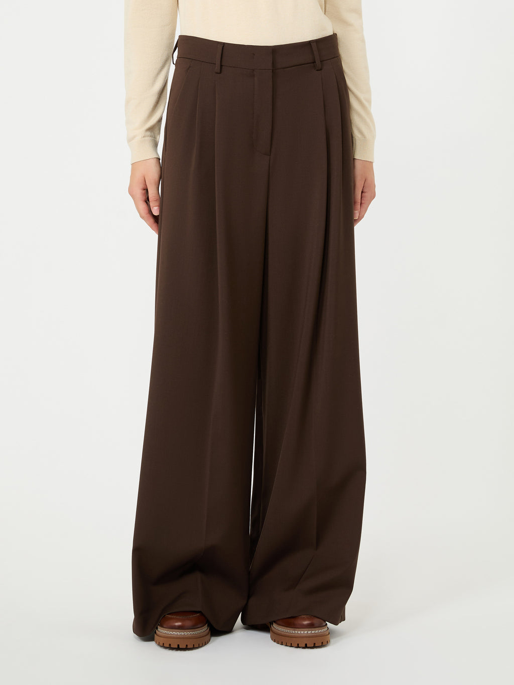 Weekend Max Mara WKDADELFI - Pantalone in tela di lana