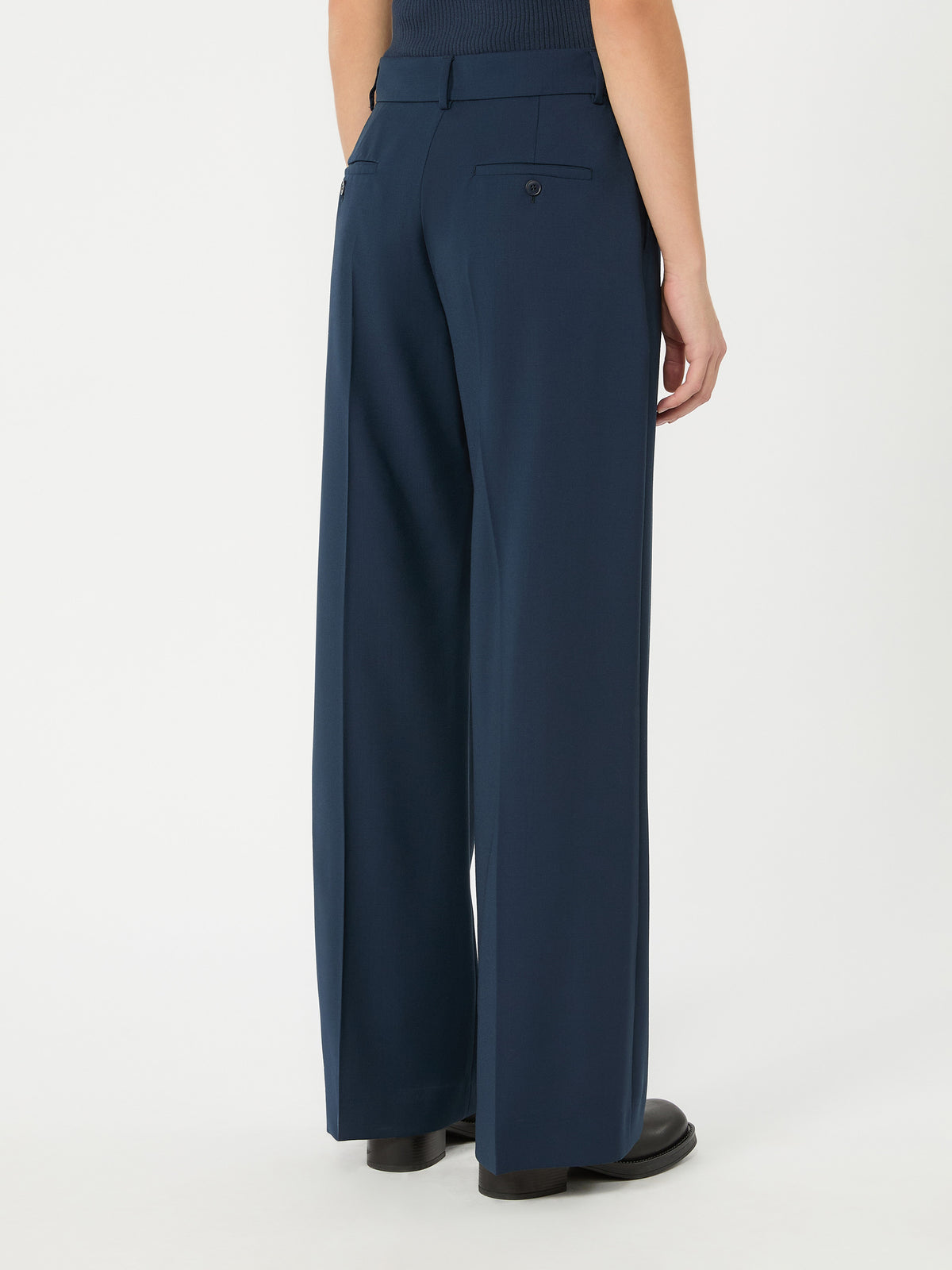 Weekend Max Mara WKDVISIVO - Pantalone palazzo in lana stretch