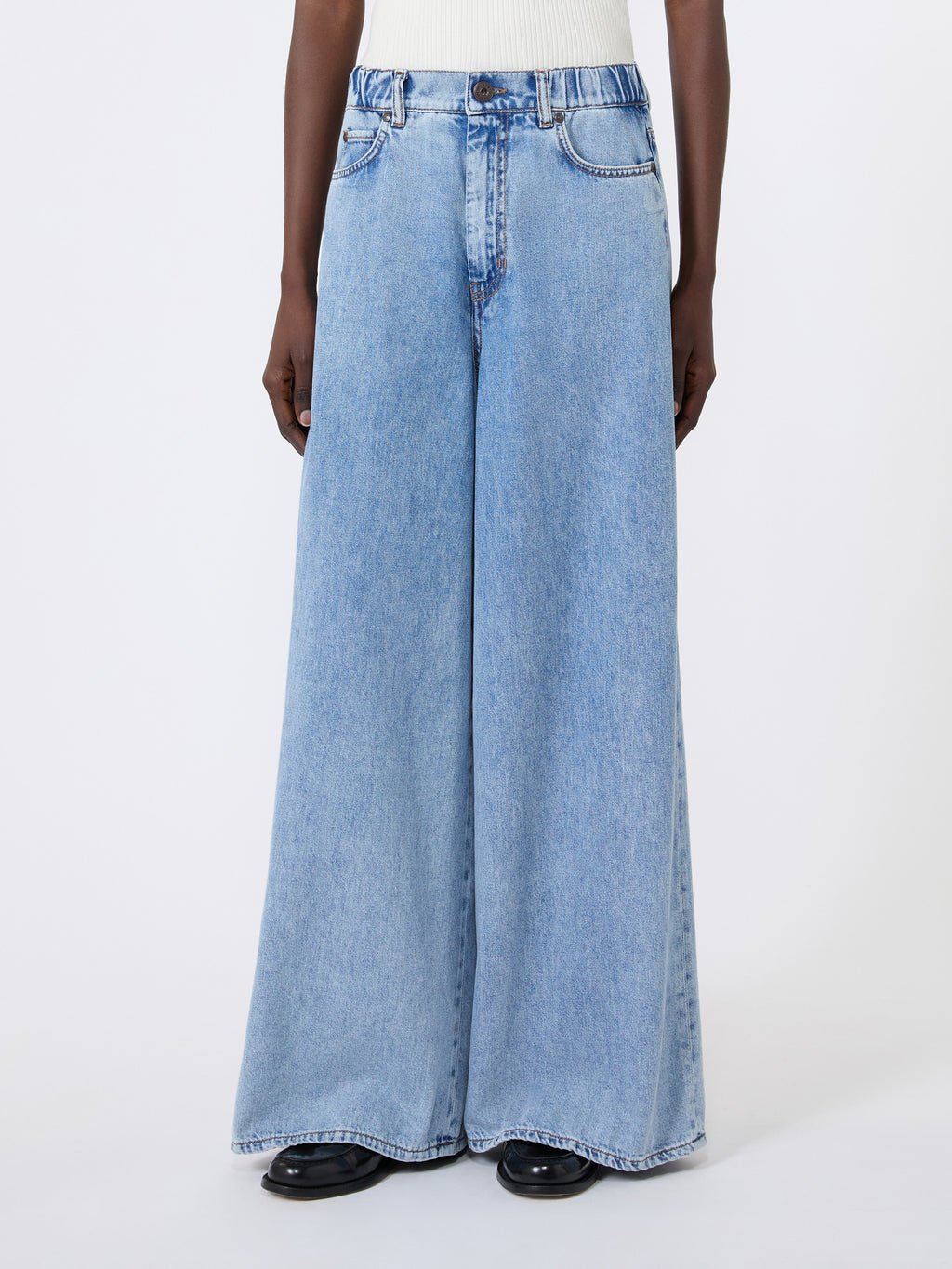 Weekend Max Mara WKDZATTERA - Jeans lungo in denim di cotone