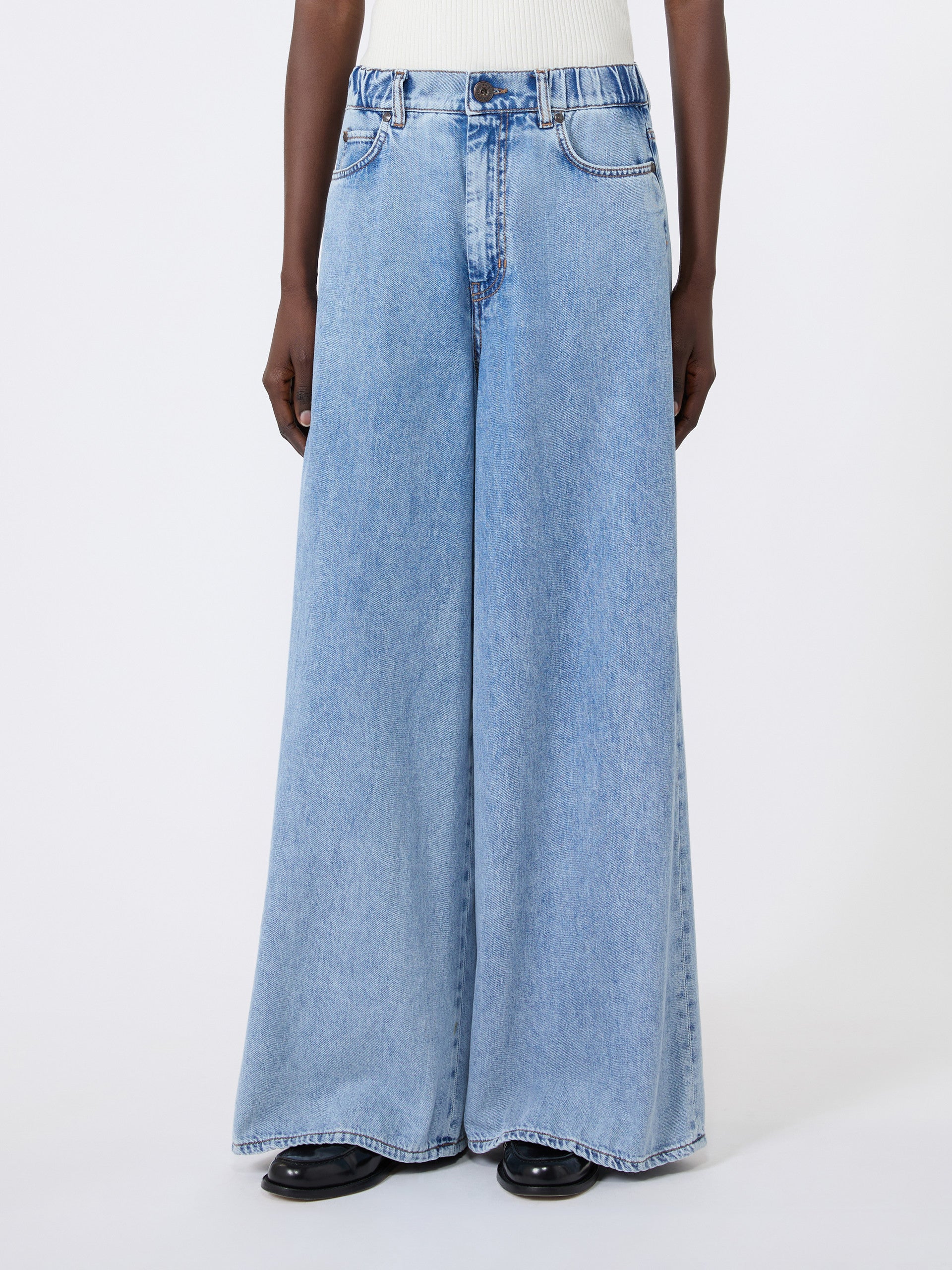 Weekend Max Mara WKDZATTERA - Jeans lungo in denim di cotone