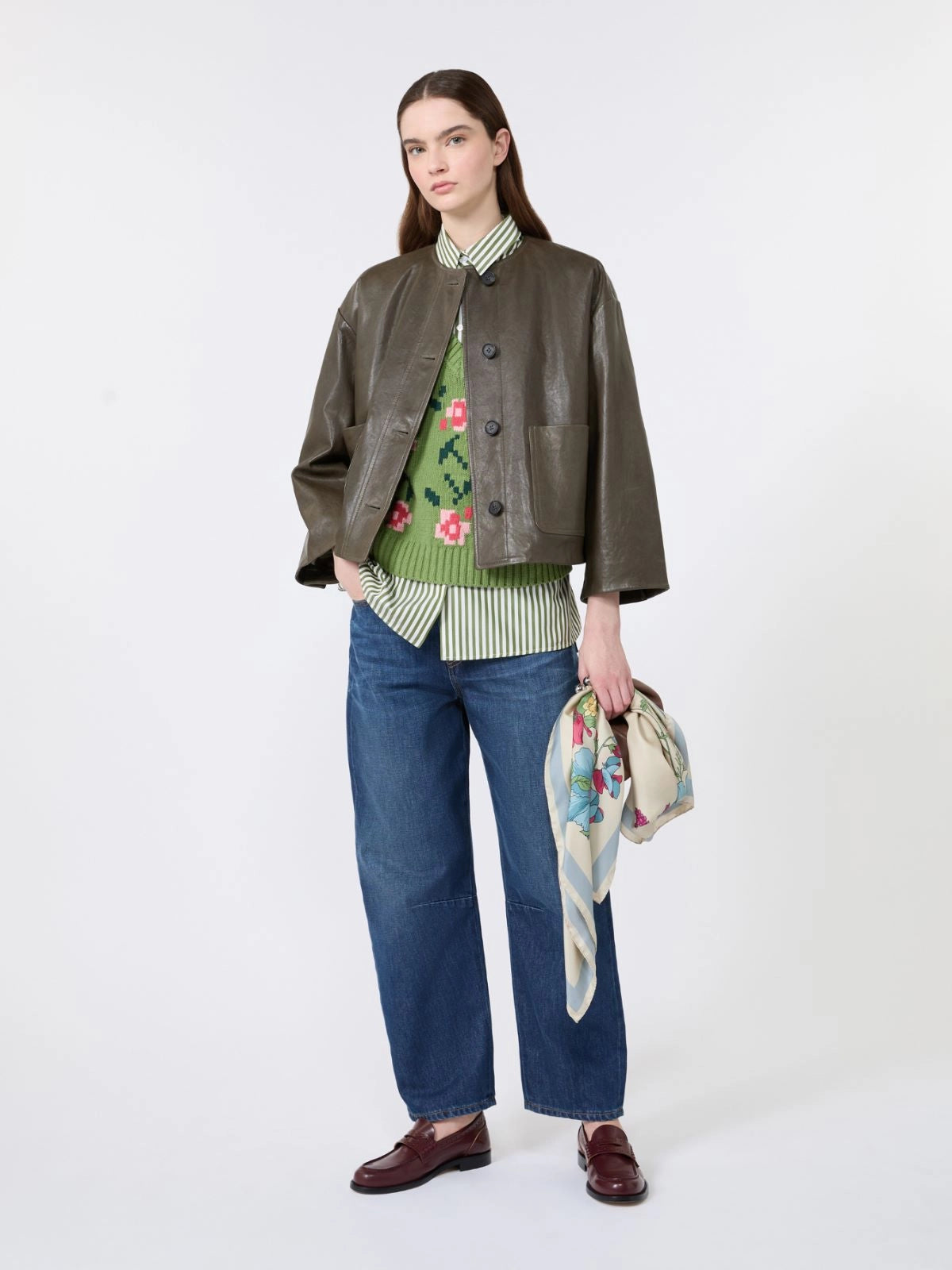 Weekend Max Mara WKDALAMARO - Gilet in maglia floreale