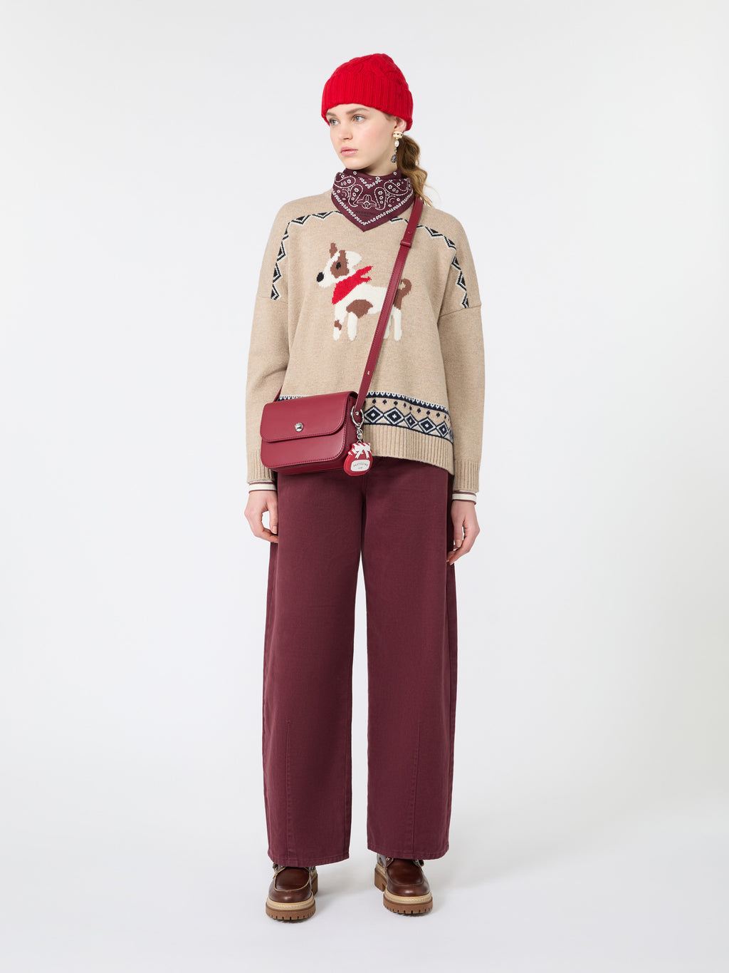 Weekend Max Mara WKDPAVIDI - Maglia ampia in lana jacquard