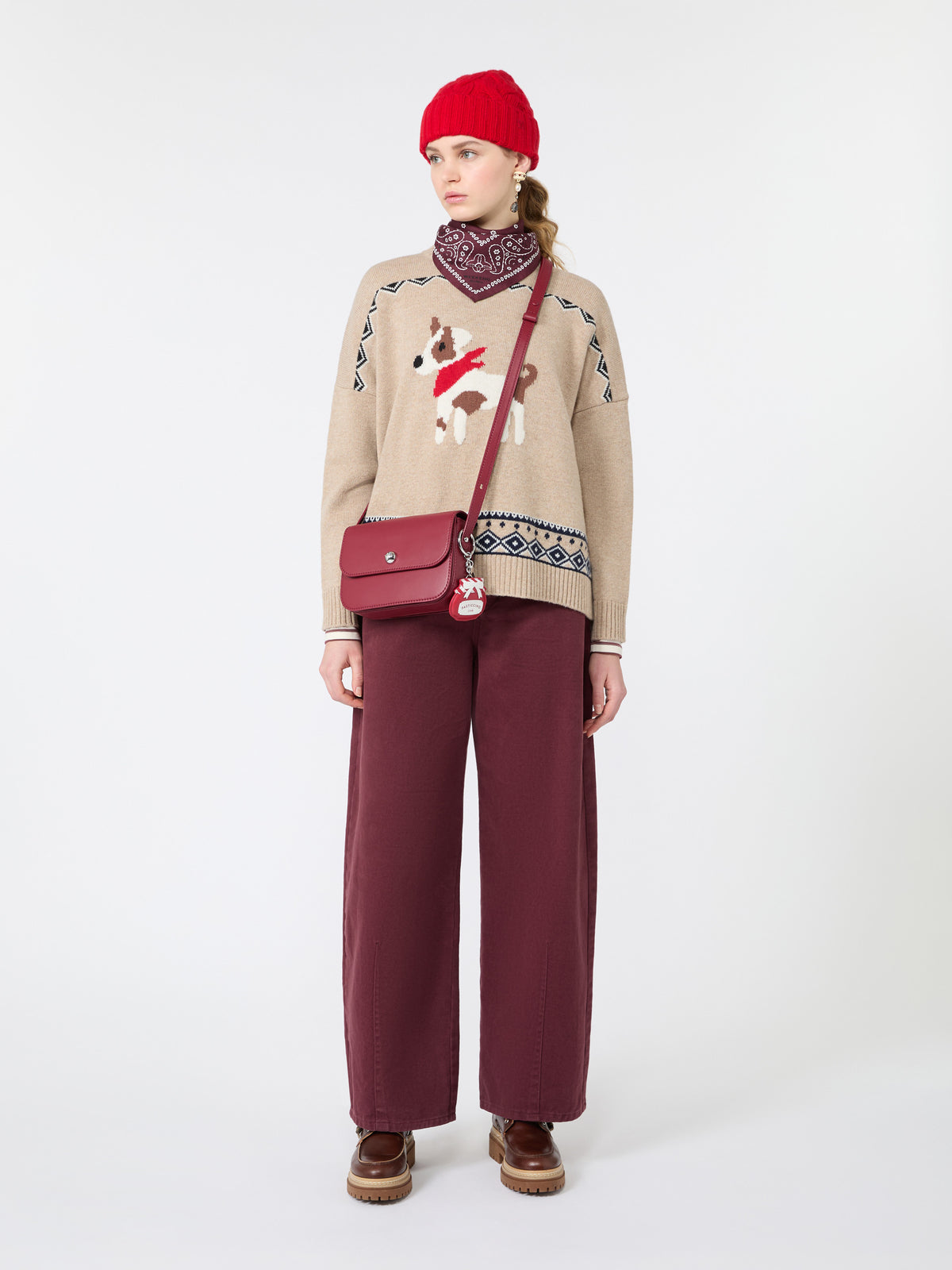 Weekend Max Mara WKDPAVIDI - Maglia ampia in lana jacquard