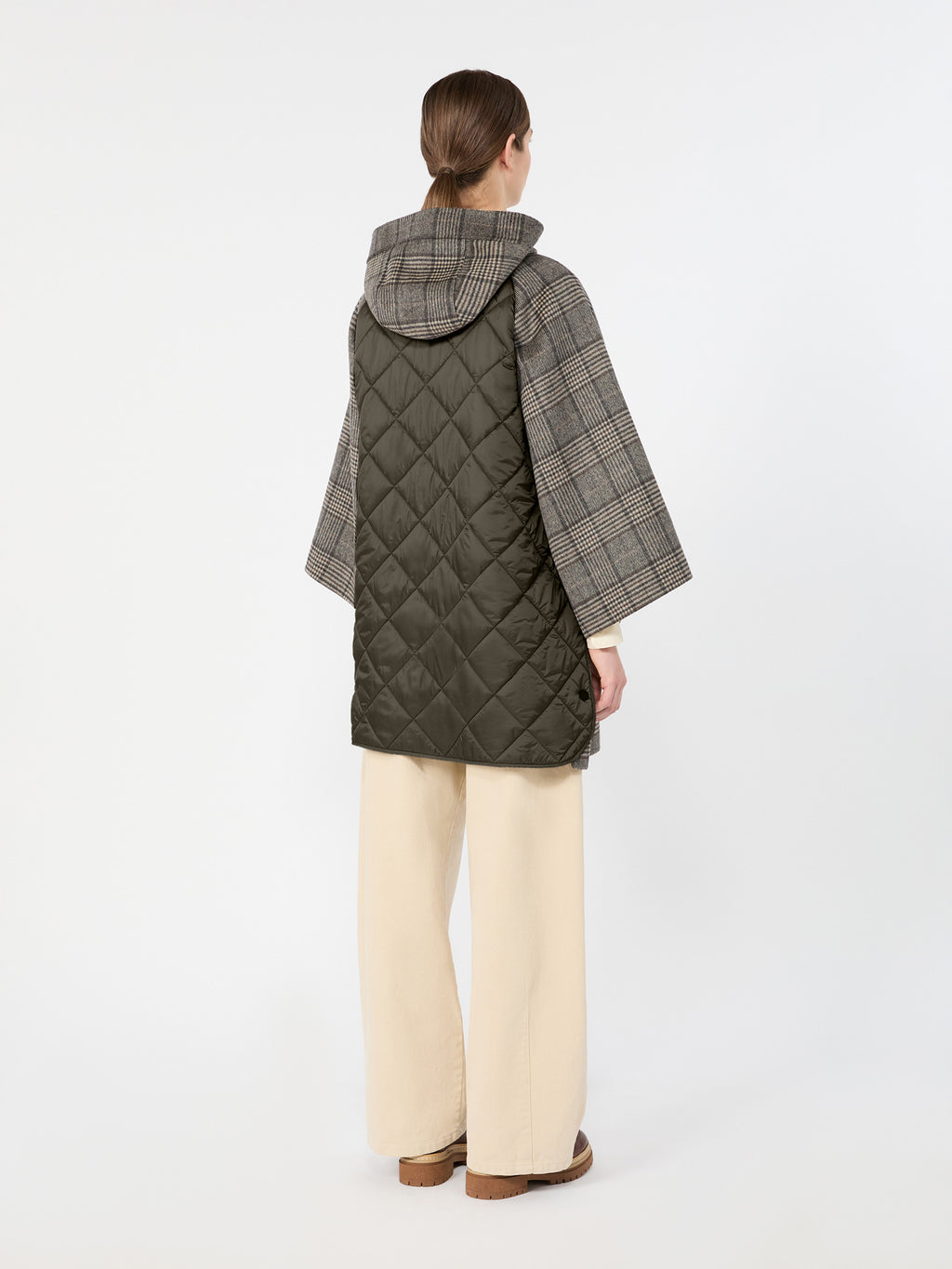 Weekend Max Mara WKDSEGGIO - Cappotto midi in lana Principe di Galles