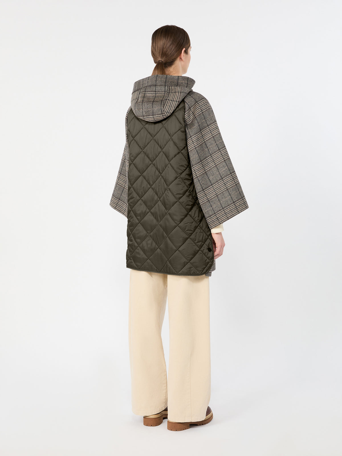 Weekend Max Mara WKDSEGGIO - Cappotto midi in lana Principe di Galles