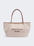 Weekend Max Mara PRATI - Shopping bag in canvas e pelle