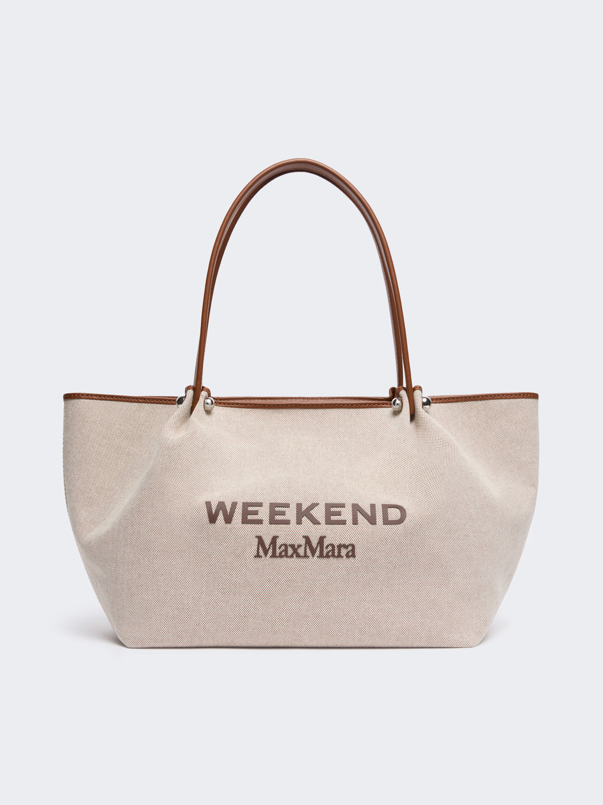 Weekend Max Mara PRATI - Shopping bag in canvas e pelle