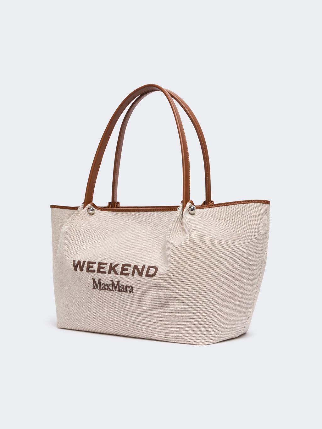 Weekend Max Mara PRATI - Shopping bag in canvas e pelle