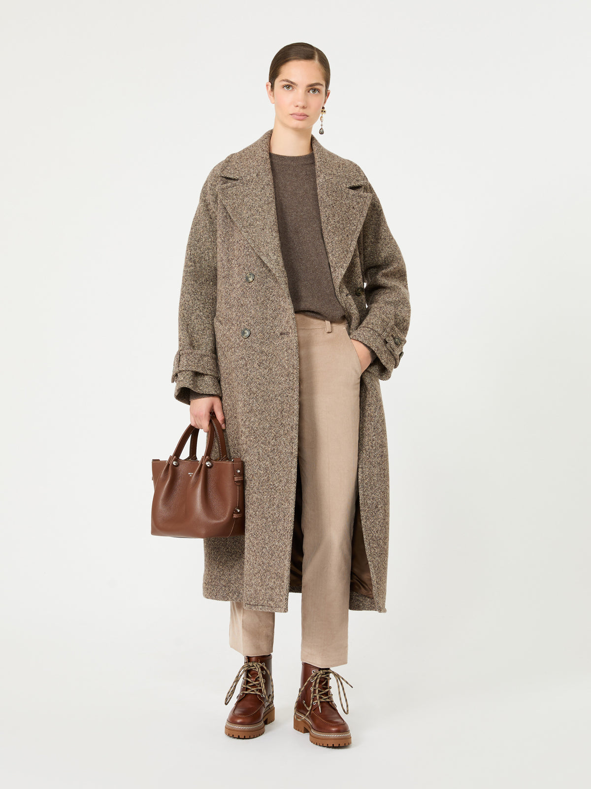 Weekend Max Mara WKADRITTO - Tote bag piccola in pelle texturizzata