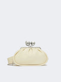 Weekend Max Mara MILVANEW - Pasticcino Bag medium in glossy nappa leather - Cream
