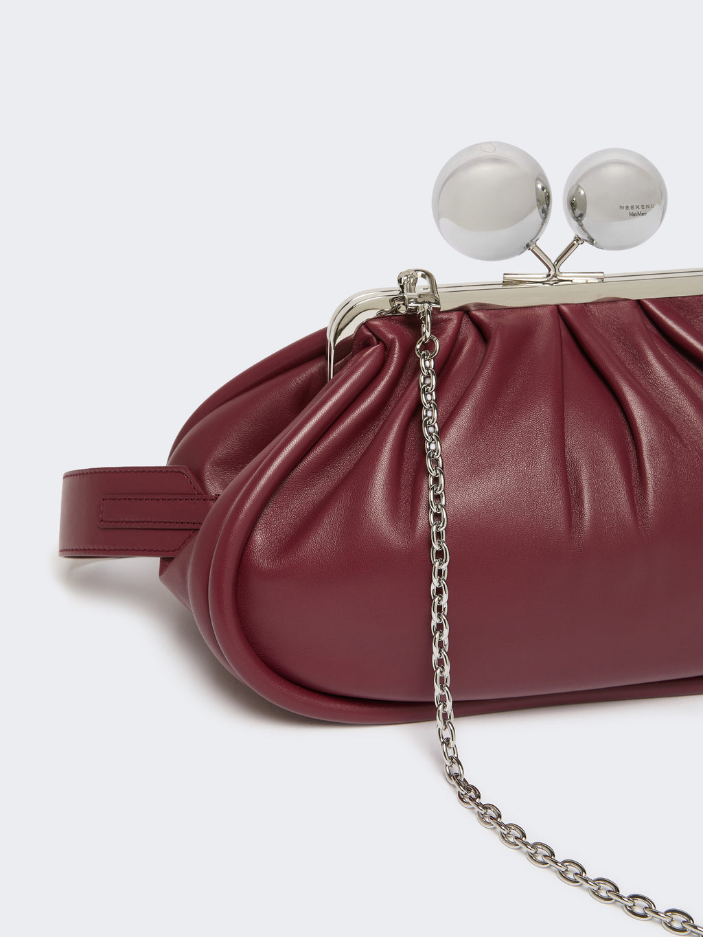 Weekend Max Mara MILVANEW - Pasticcino Bag medium in nappa lucida - Rubino