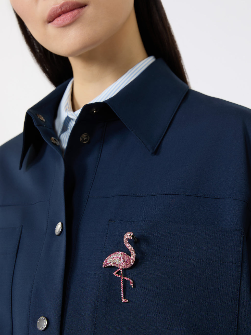 Weekend Max Mara WKAPERLE - Broche en métal avec strass