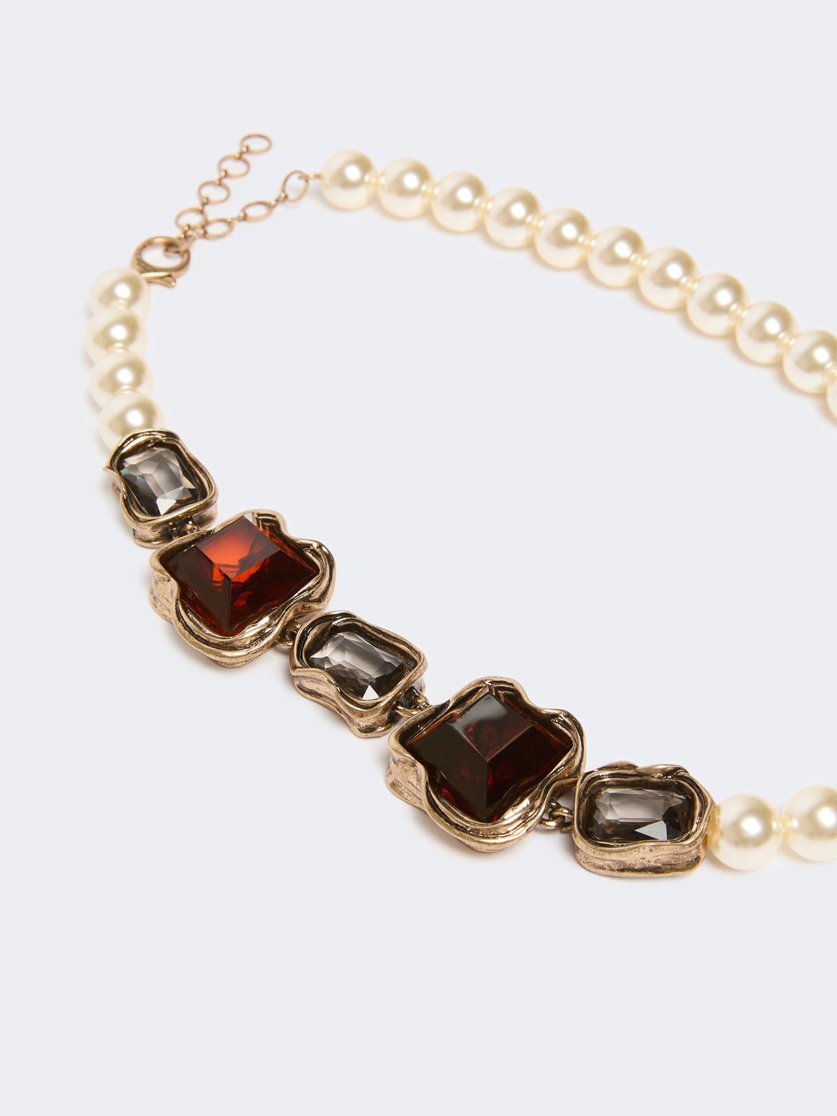 Weekend Max Mara WKAPERLE - Collana decò con perle e pietre