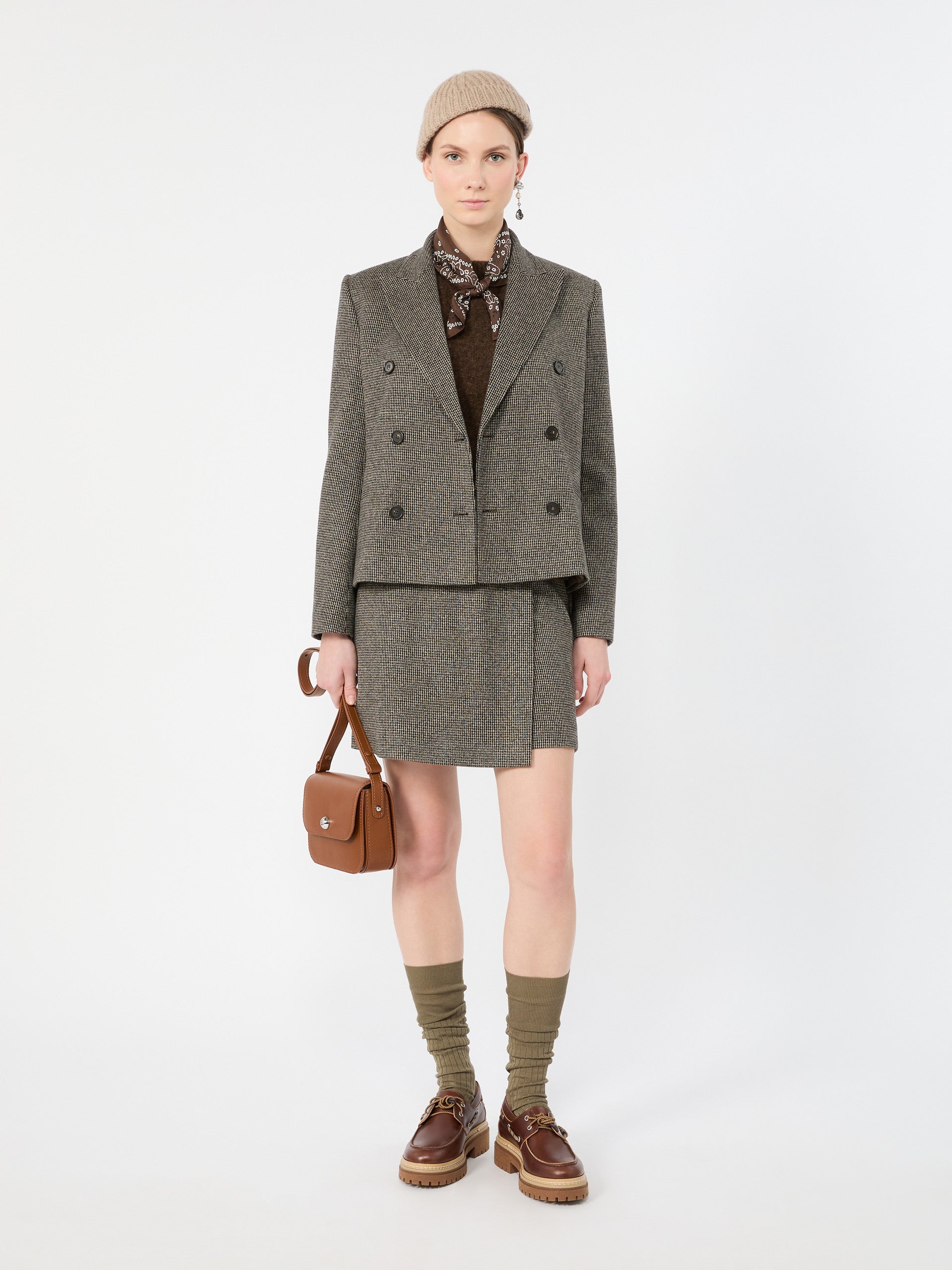Weekend Max Mara WKDVETTA - Gonna pantalone corta in jersey micro jacquard
