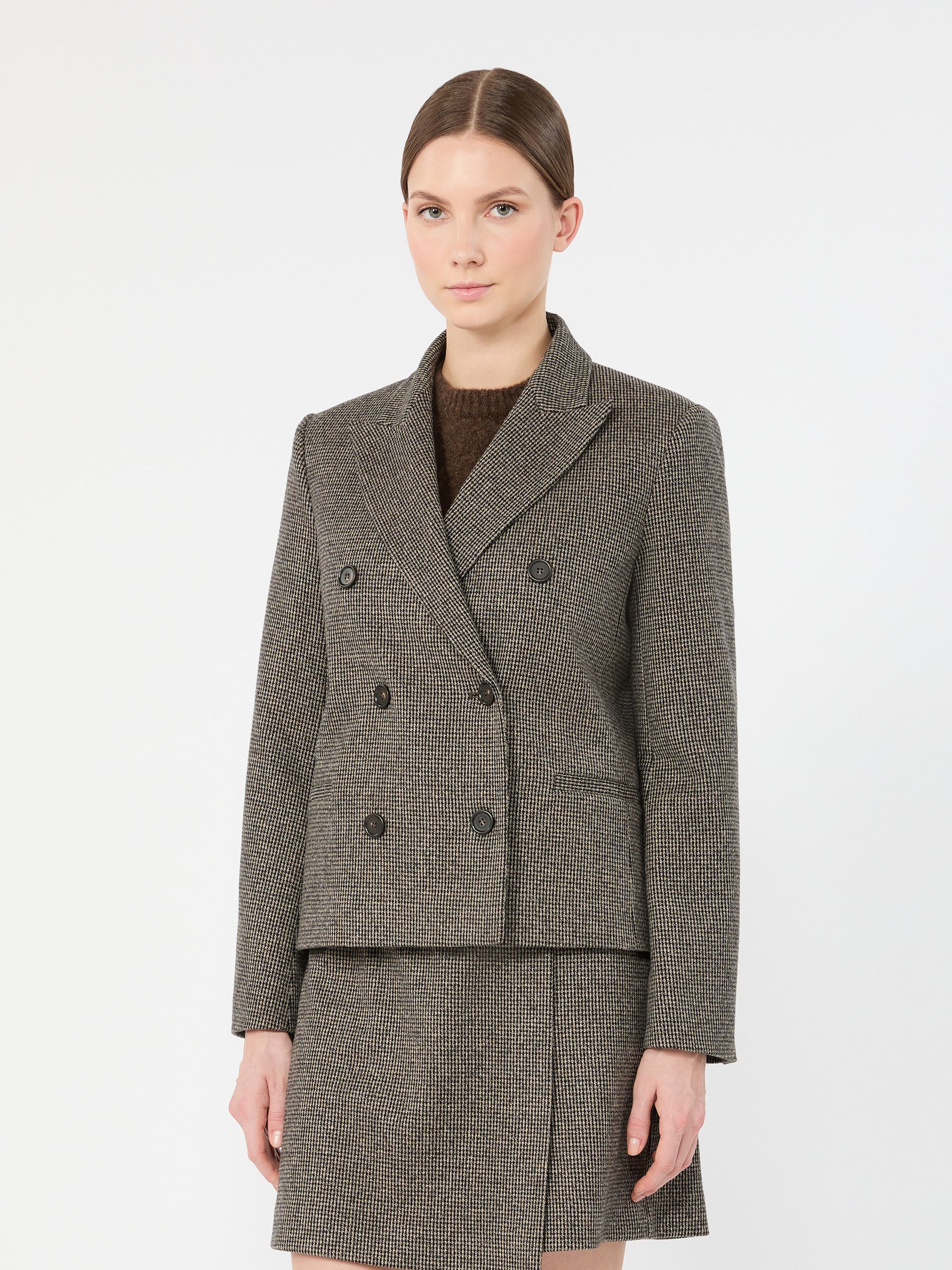 Weekend Max Mara WKDGRADO - Giacca doppiopetto in jersey micro jacquard