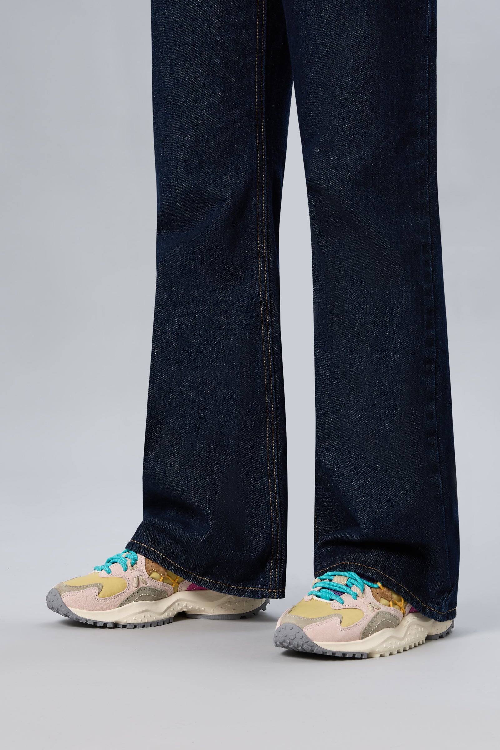 Flower Mountain YAMABUSHI - Sneakers in suede e tessuto tecnico