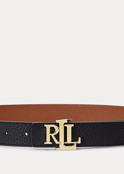 Lauren by Ralph Lauren REV LRL 30 - Cintura double-face martellata con logo