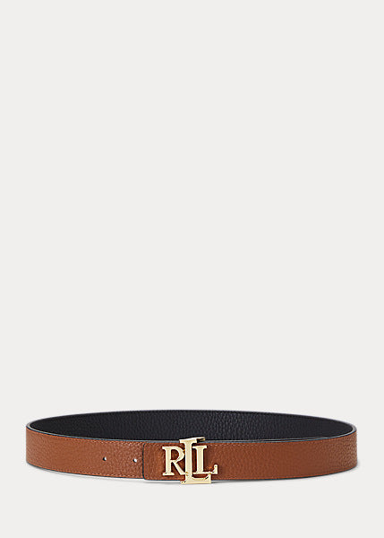 Lauren by Ralph Lauren REV LRL 30 - Cintura double-face martellata con logo