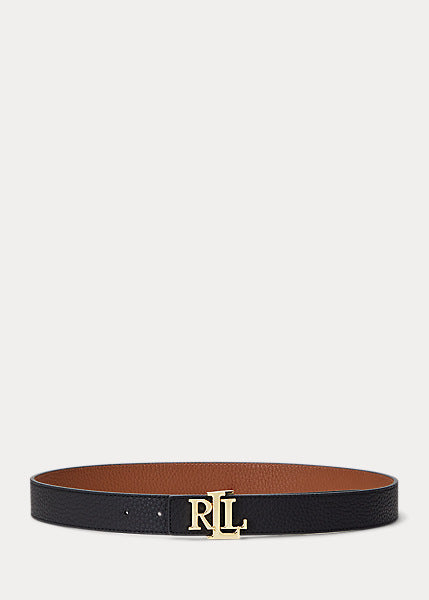 Lauren by Ralph Lauren REV LRL 30 - Cintura double-face martellata con logo