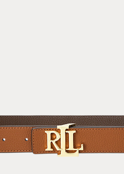 Lauren by Ralph Lauren REV LRL 30 - Cintura double-face martellata con logo