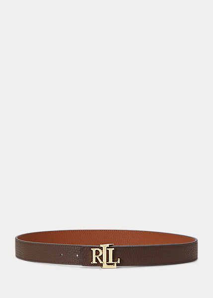 Lauren by Ralph Lauren REV LRL 30 - Cintura double-face martellata con logo