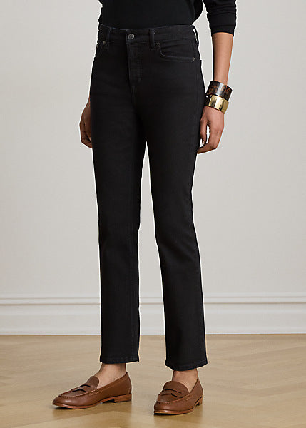 Lauren by Ralph Lauren 200B27741 - Jeans Slim Straight-Fit a vita alta