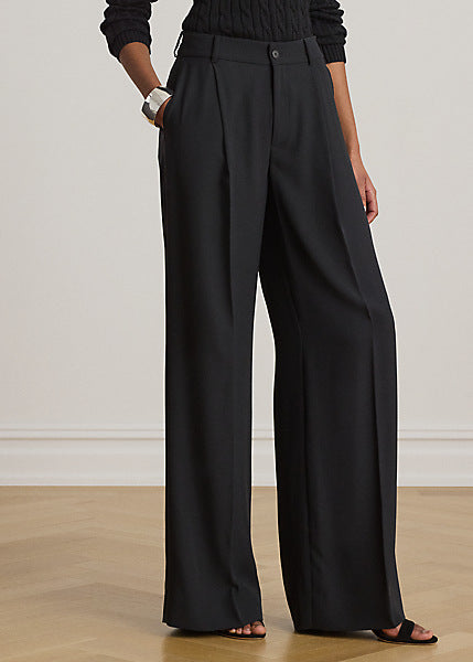 Lauren by Ralph Lauren KIRAHN - Pantaloni a gamba larga in georgette
